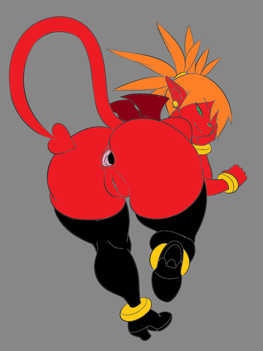 2015 anus big_butt butt color_edit colored demon edit female gaping gaping_anus hi_res presenting pussy solo thecon wings