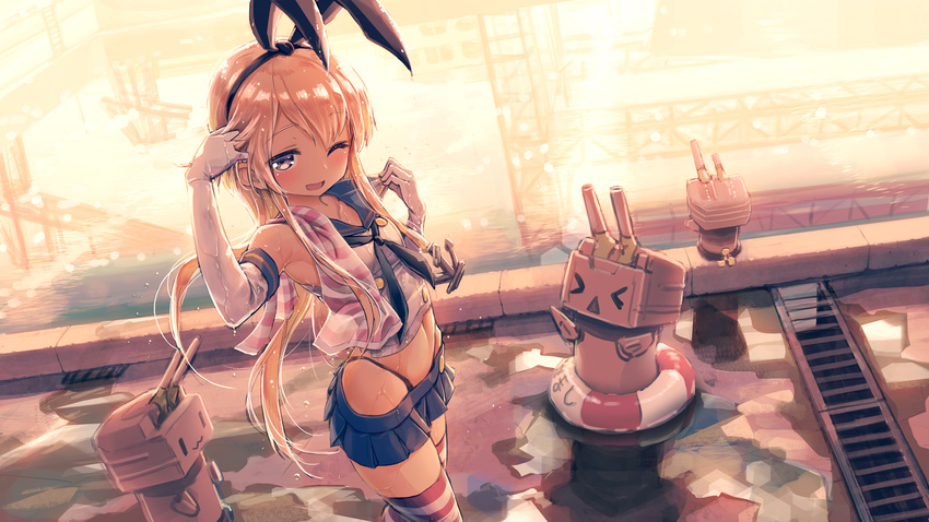 kantai_collection kurobuta_gekkan rensouhou-chan shimakaze_(kancolle) tagme