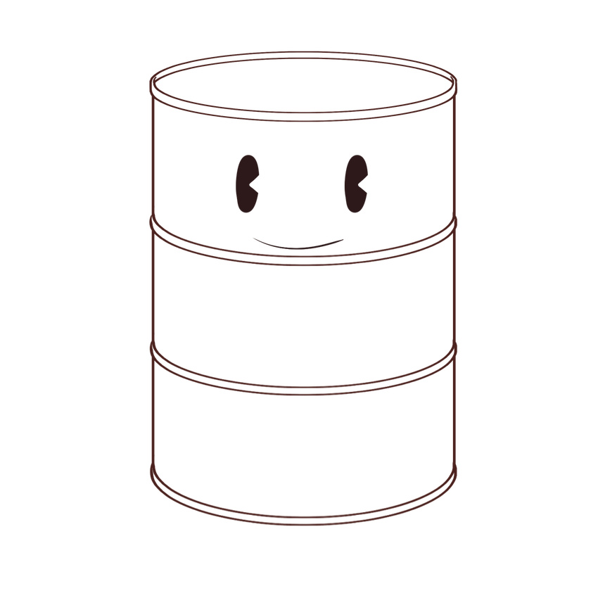closed_mouth commentary_request drum_(container) drum_canister_(kantai_collection) highres kantai_collection looking_at_viewer no_humans smile smiley_face template transparent_background