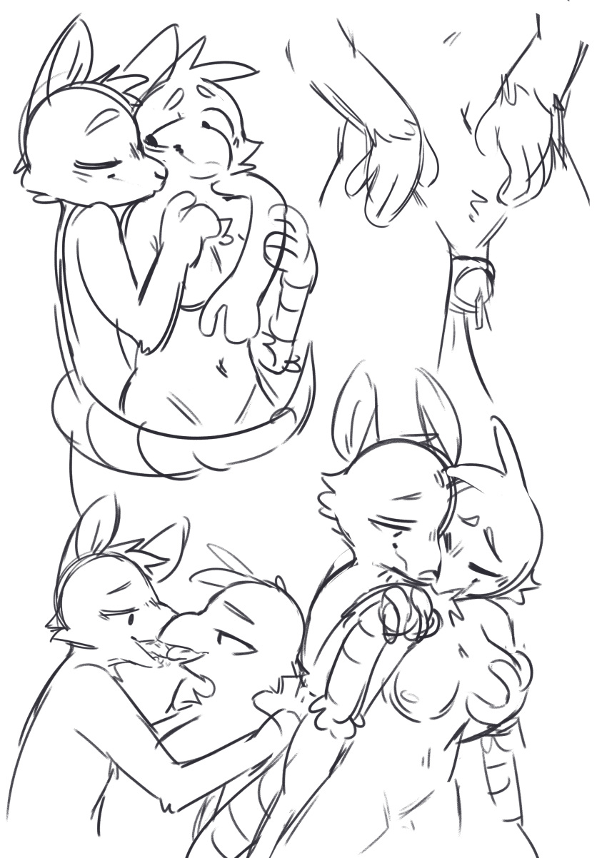 anthro avian beak bird breasts cuddling dosent eyes_closed female french_kissing grope hand_on_breast hug kissing male male/female mammal mouse multiple_poses navel penis pose precum rodent romantic_couple sex sketch thigh_sex