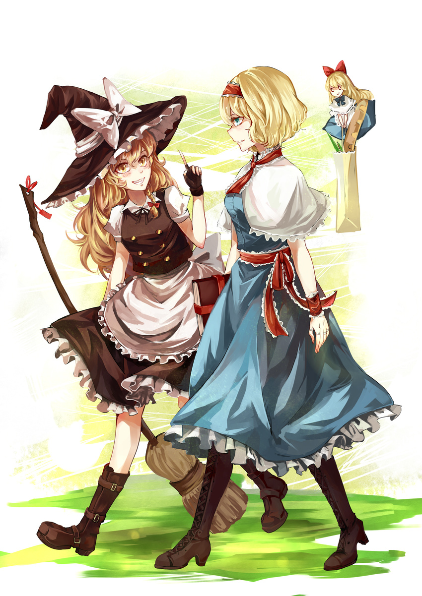 aili_(aliceandoz) alice_margatroid kirisame_marisa shanghai touhou