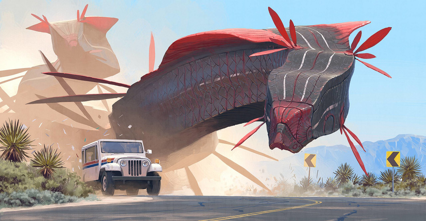 cactus chase desert fin hi_res jeep mail mountain scales simon_stalenhag worm