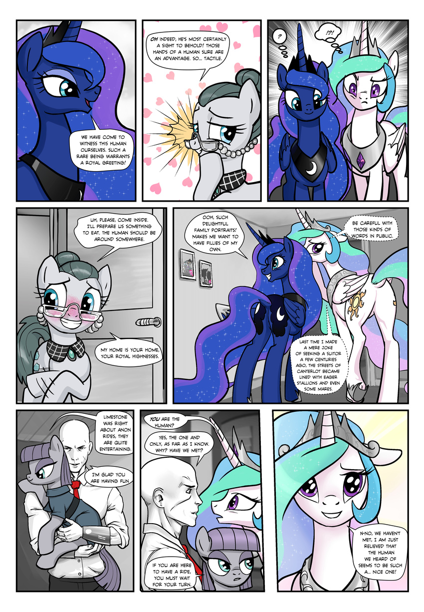 &lt;3 2016 ? absurd_res anon blue_eyes blue_feathers blue_fur blush butt cloudy_quartz_(mlp) comic cutie_mark dialogue earth_pony english_text equine eyes_closed feathered_wings feathers female feral friendship_is_magic fur hair hi_res horn horse human male mammal maud_pie_(mlp) multicolored_hair my_little_pony open_mouth pencils_(artist) pony princess_celestia_(mlp) princess_luna_(mlp) purple_eyes raining sound_effects text tongue two_tone white_feathers white_fur winged_unicorn wings