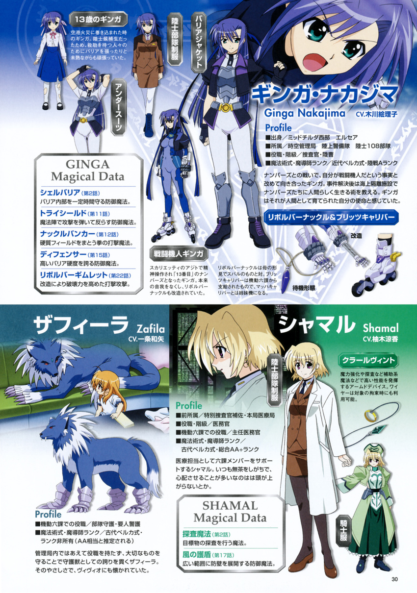 ginga_nakajima mahou_shoujo_lyrical_nanoha mahou_shoujo_lyrical_nanoha_strikers pantyhose profile_page shamal vivio zafira