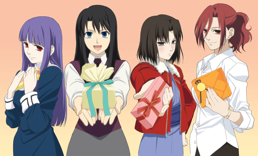 aozaki_touko asagami_fujino blush kara_no_kyoukai kokutou_azaka ryougi_shiki type_moon