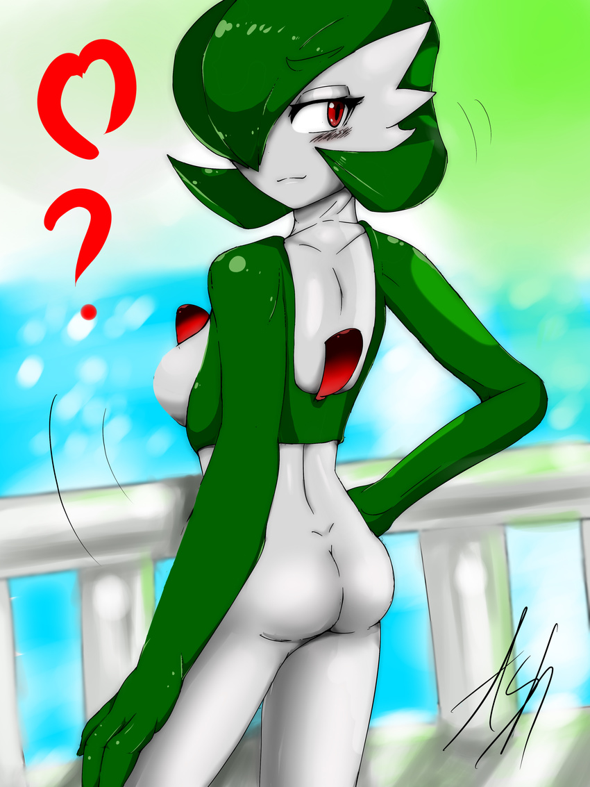 anthro ashraely gardevoir nintendo pok&eacute;mon video_games