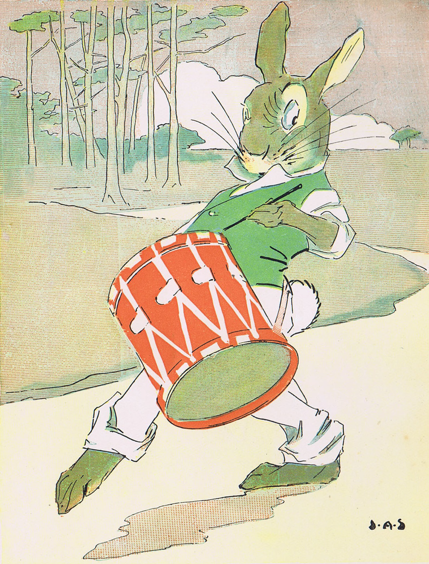 1926 anthro clothed clothing james_affleck_shepard lagomorph male mammal rabbit solo traditional_media_(artwork) uncle_remus's_tales