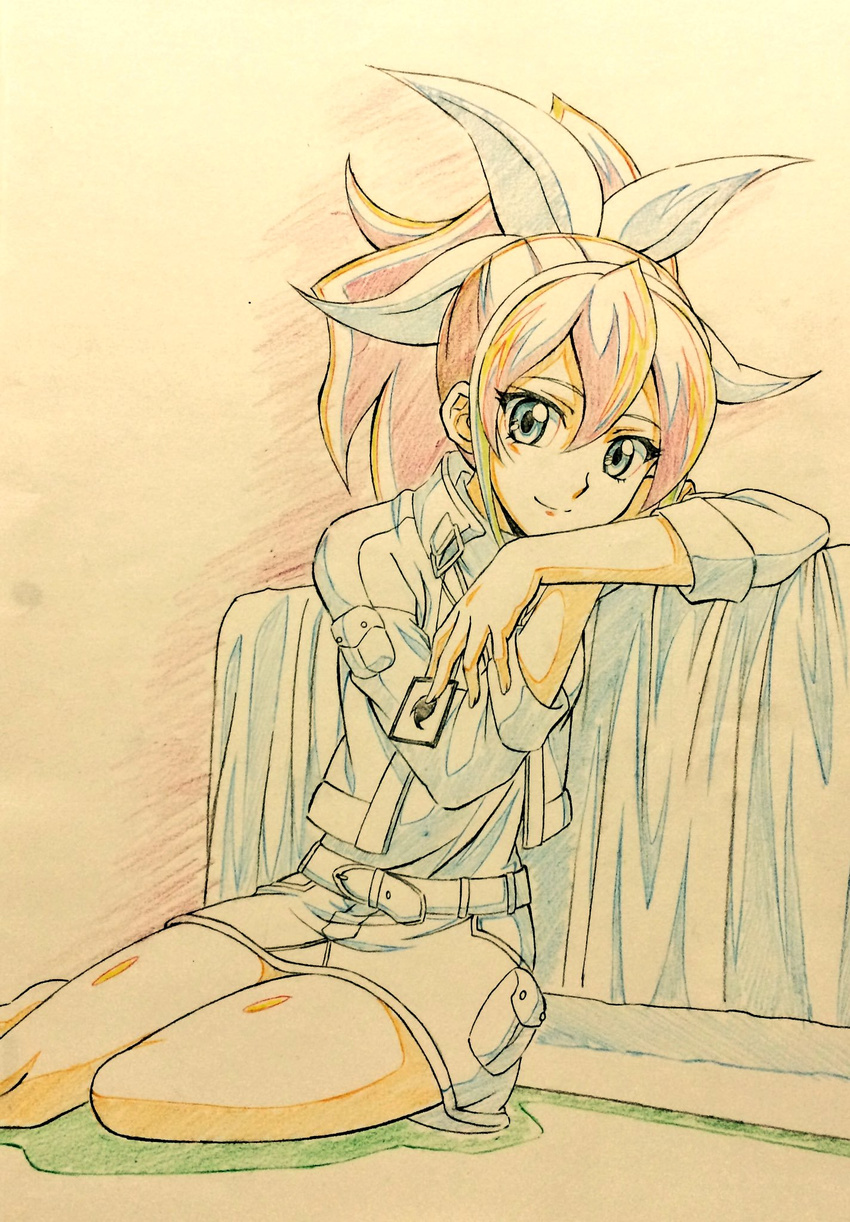 bad_source card highres hiroki_(vvkagerouvvr2) serena_(yuu-gi-ou_arc-v) simple_background solo traditional_media yuu-gi-ou yuu-gi-ou_arc-v