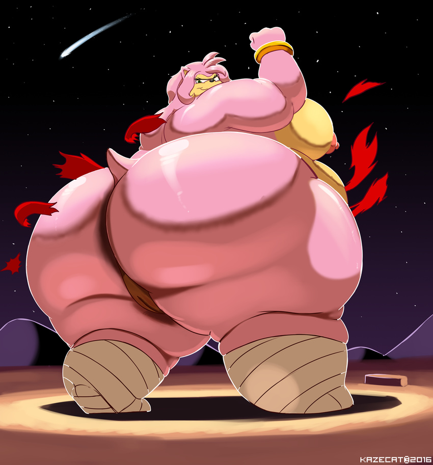 2016 amy_rose big_breasts breasts butt clothing female hedgehog invalid_tag kazecat looking_back mammal nude overweight pussy rodent side_boob smile solo sonic_(series) sumo torn_clothing video_games