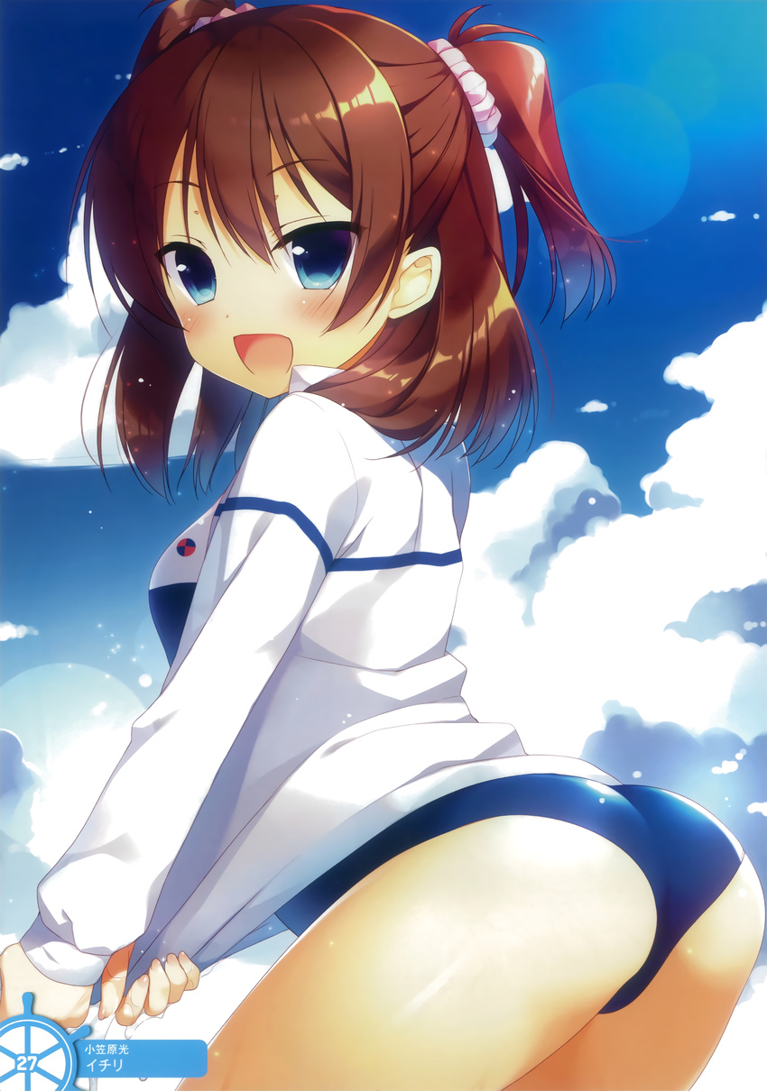 ass gym_uniform high_school_fleet ichiri school_swimsuit swimsuits wet