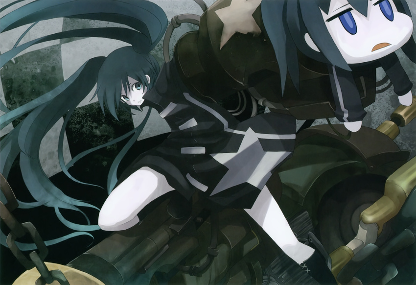 black_rock_shooter black_rock_shooter_(character) chroma_of_wall tansuke vocaloid