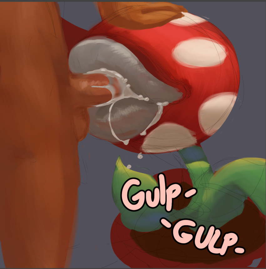 ambiguous_gender cum cum_in_mouth cum_inside flora_fauna male male/ambiguous mario_bros nintendo oral oral_penetration penetration piranha_plant plant sex video_games