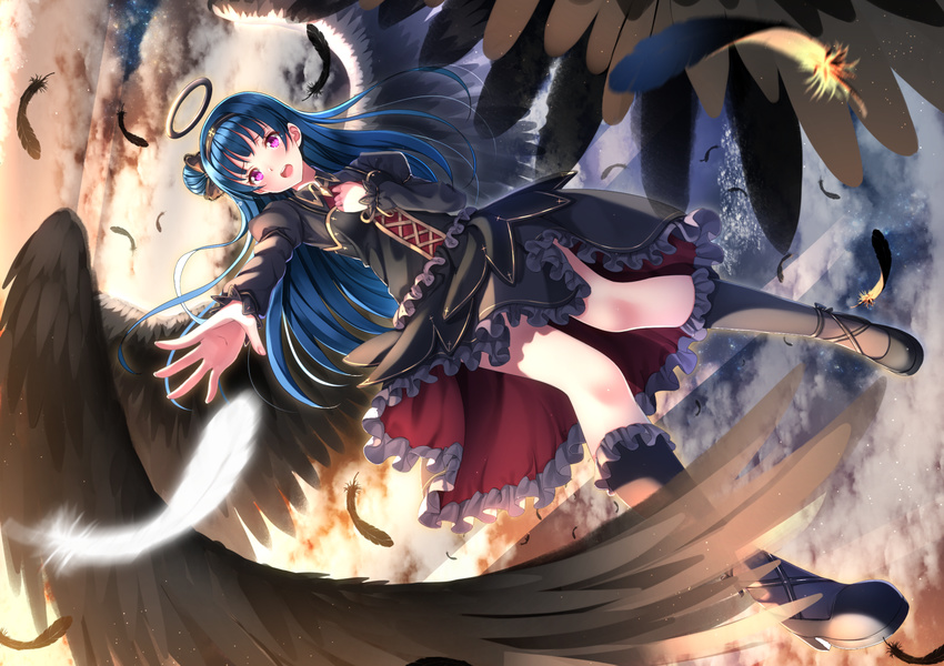 angel cropped feathers love_live!_school_idol_project swordsouls tsushima_yoshiko