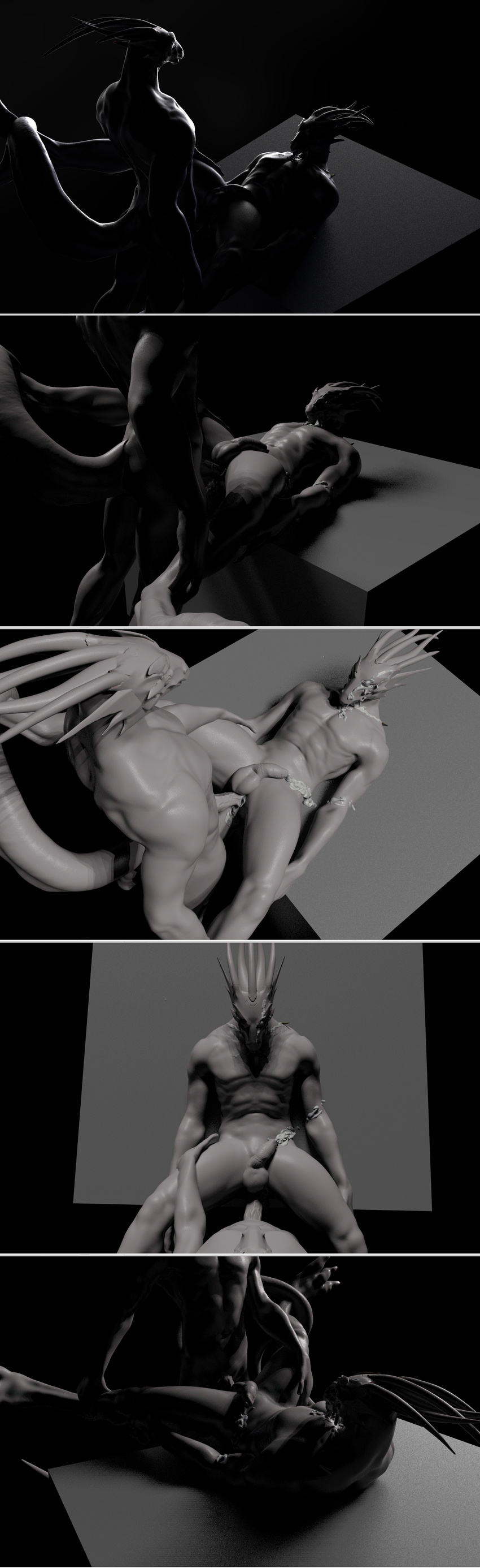 3d_(artwork) 3dmodel boobart cum digital_media_(artwork) dragon lizard male male/male messy nude penis reptile scale scalie sculpt sex zbrush