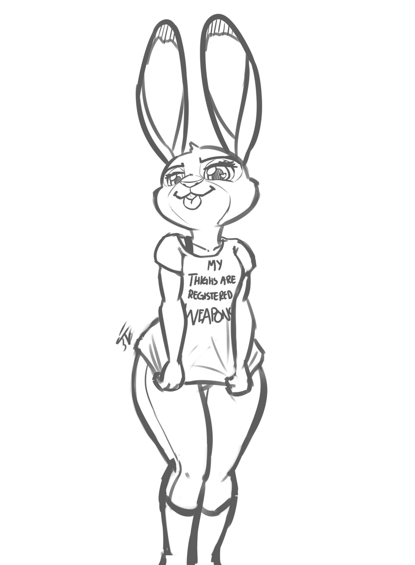 2016 anthro disney female judy_hopps lagomorph leadhooves mammal rabbit solo zootopia