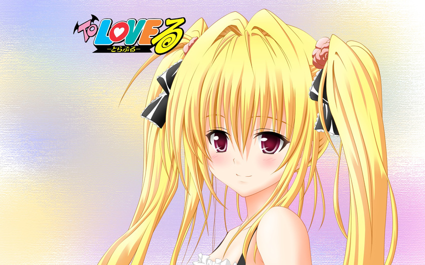 blonde_hair blush golden_darkness long_hair red_eyes tagme to_love_ru twintails