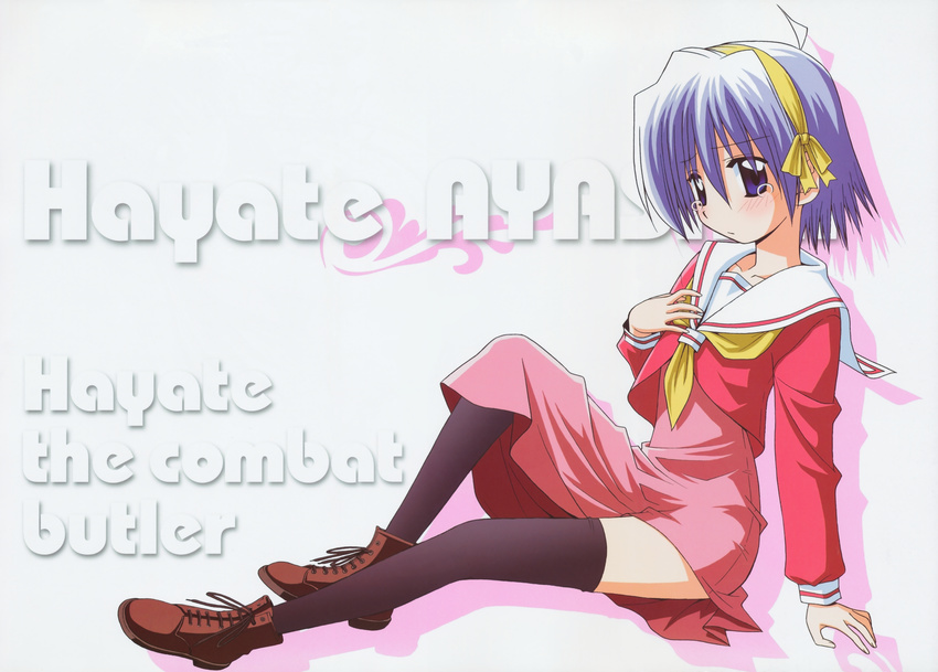 ayasaki_hayate hata_kenjirou hayate_no_gotoku male scan seifuku thigh-highs trap