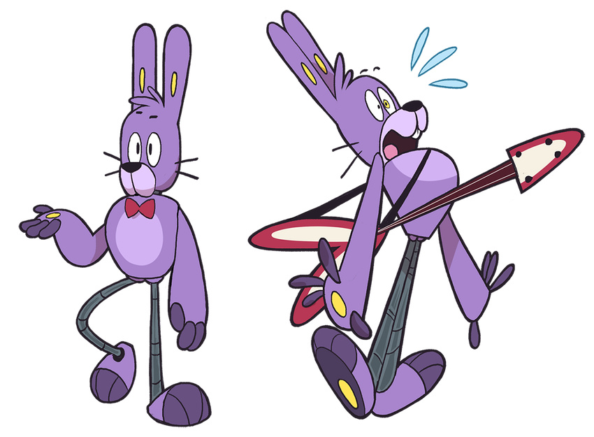 2015 animatronic bonnie_(fnaf) digital_media_(artwork) five_nights_at_freddy's lagomorph machine mammal not-a-comedian_(artist) rabbit robot video_games