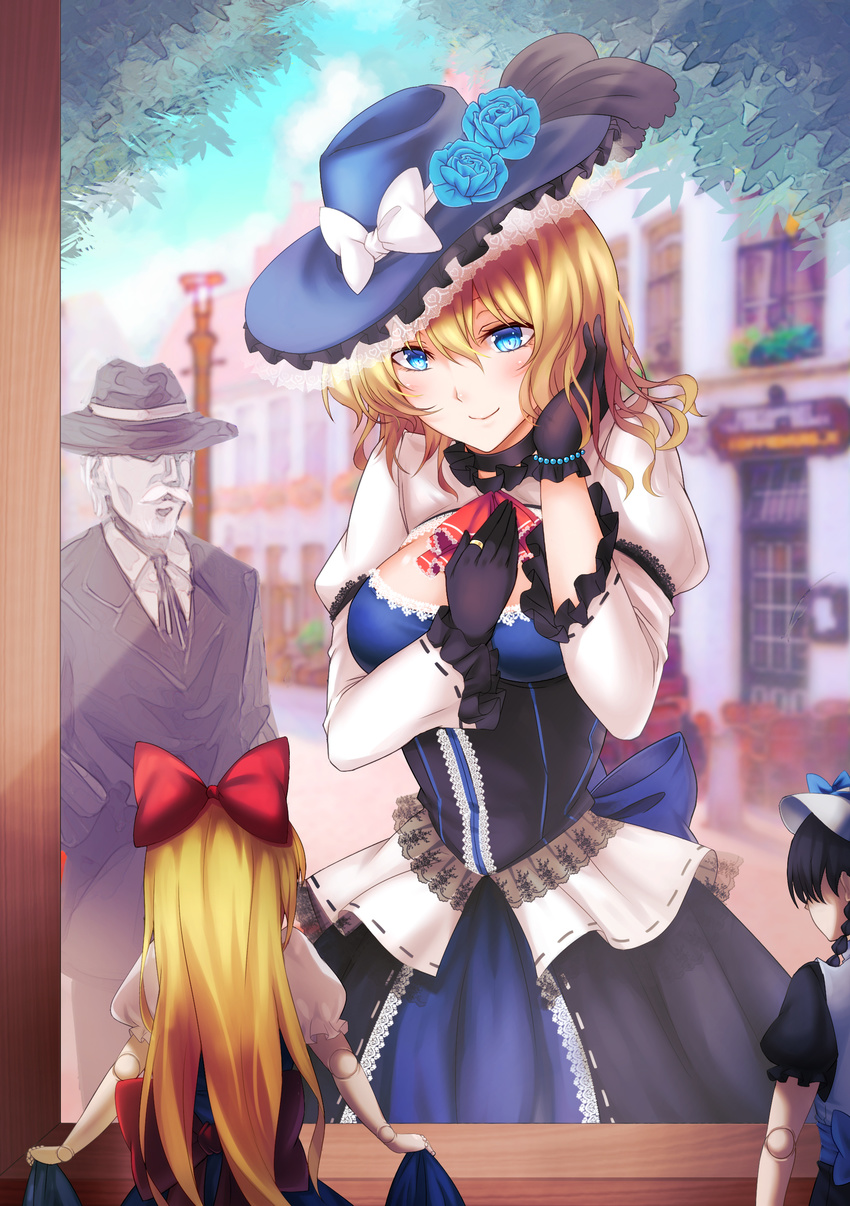 alice_margatroid cleavage dress koissa shanghai touhou