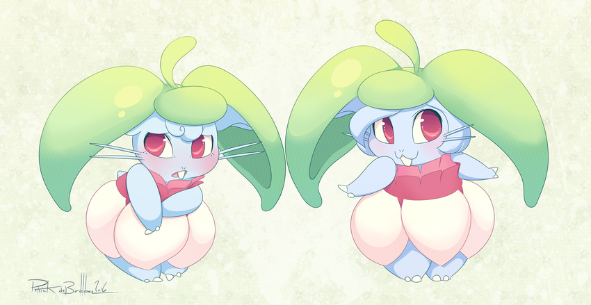 aquabunny blush buckteeth cosplay didi female freckles hair nervous nidoran nidoran♀ nintendo oni_(aquabunny) pok&eacute;mon shy sibling smile teeth video_games whiskers