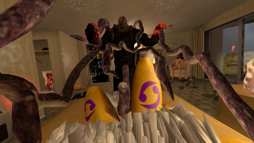 digimon female first_person_view garrysmod gmod monster nemesis reisdent_evil renamon tentacles