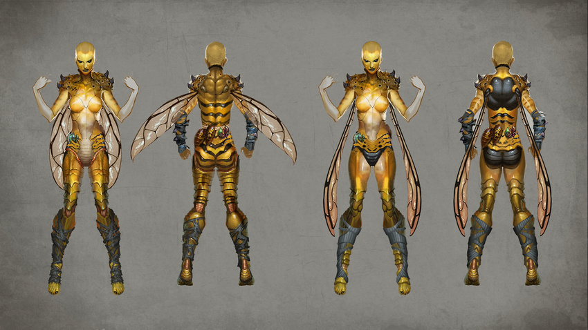 arthropod black_lips breasts butt d'vorah female humanoid insect mortal_kombat video_games wings