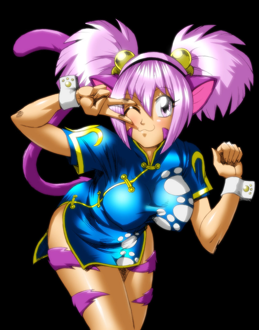 animal_humanoid cat_humanoid chinese_clothing chinese_dress clothing dress feline female hair humanoid mammal purple_hair severflame shoxxe solo tagme xian_(sprime69)