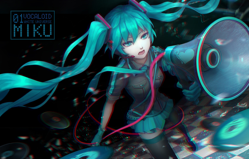 aqua_eyes aqua_hair hatsune_miku koi_wa_sensou_(vocaloid) long_hair twintails vocaloid