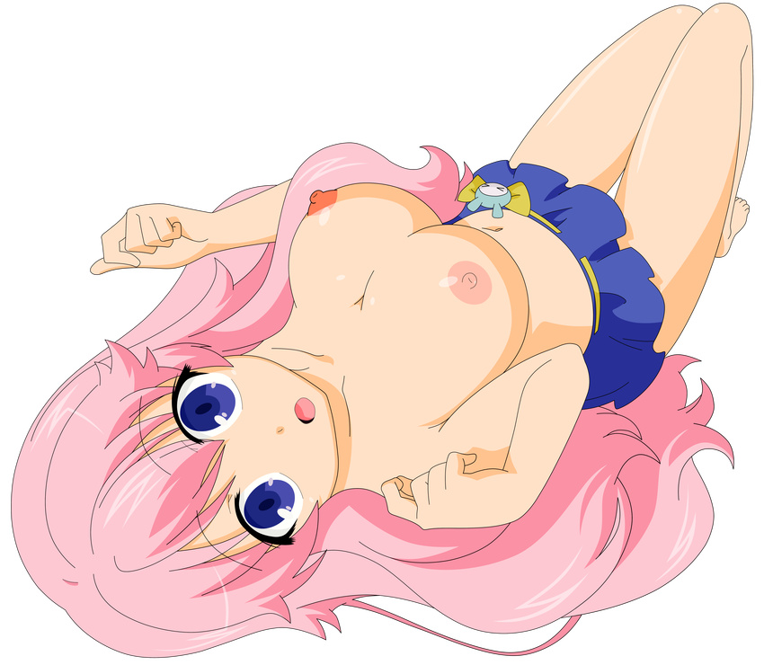 baka_to_test_to_shoukanjuu breasts himeji_mizuki no_bra swimsuits uncensored vector_trace