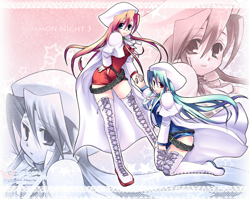 celi hat long_hair summon_night summon_night_3 tagme thigh-highs