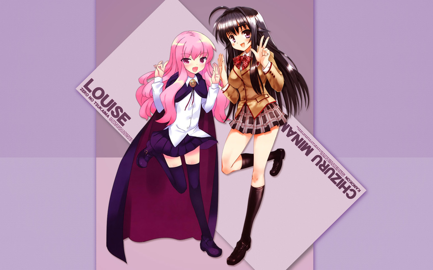 crossover kanokon louise_fran&ccedil;oise_le_blanc_de_la_valli&egrave;re minamoto_chizuru zero_no_tsukaima