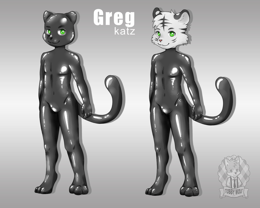 catsuit_(disambiguation) feline mammal model_sheet rubber tiger tobby_wolf white_tiger