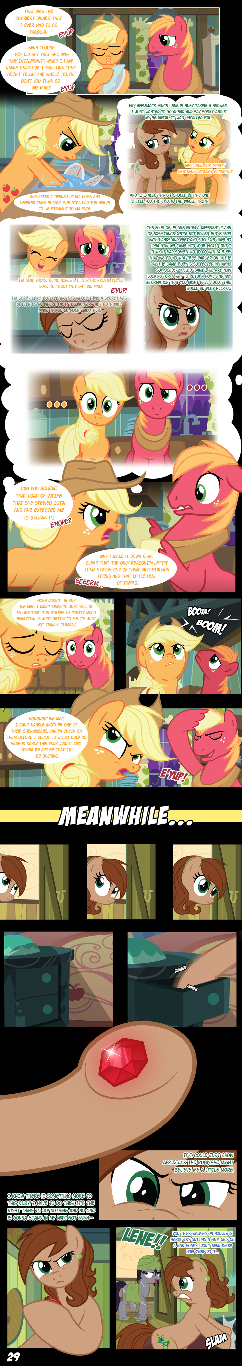 2014 applejack_(mlp) big_macintosh_(mlp) comic dialogue english_text equine female friendship_is_magic horse jade_verdi jadedjynx lene_nezumi mammal my_little_pony pony ruby_(disambiguation) text