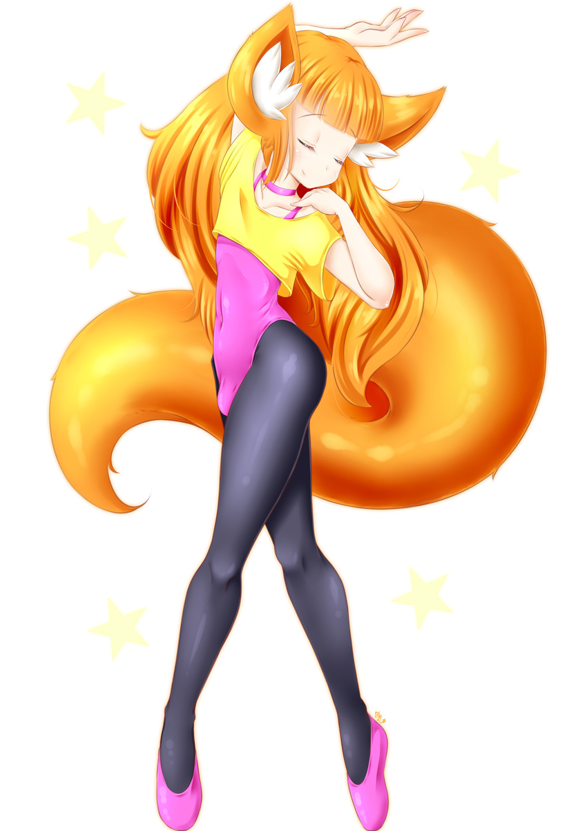 2016 alpha_channel animal_humanoid arm_above_head ballerina blonde_hair blush bulge canine clothed clothing dancing eyes_closed footwear fox fox_humanoid girly hair hi_res humanoid legwear long_hair male mammal pose shoes smile solo standing tight_clothing tights ya-ya-tan