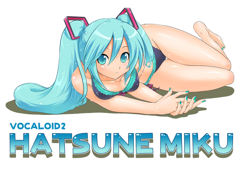 bikini blush blushing hatsune_miku highres long_hair miku_hatsune swimsuit twin_tails twintails vocaloid vocaloid2 wallpaper