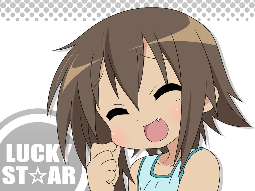 brown_hair fang kusakabe_misao lucky_star white