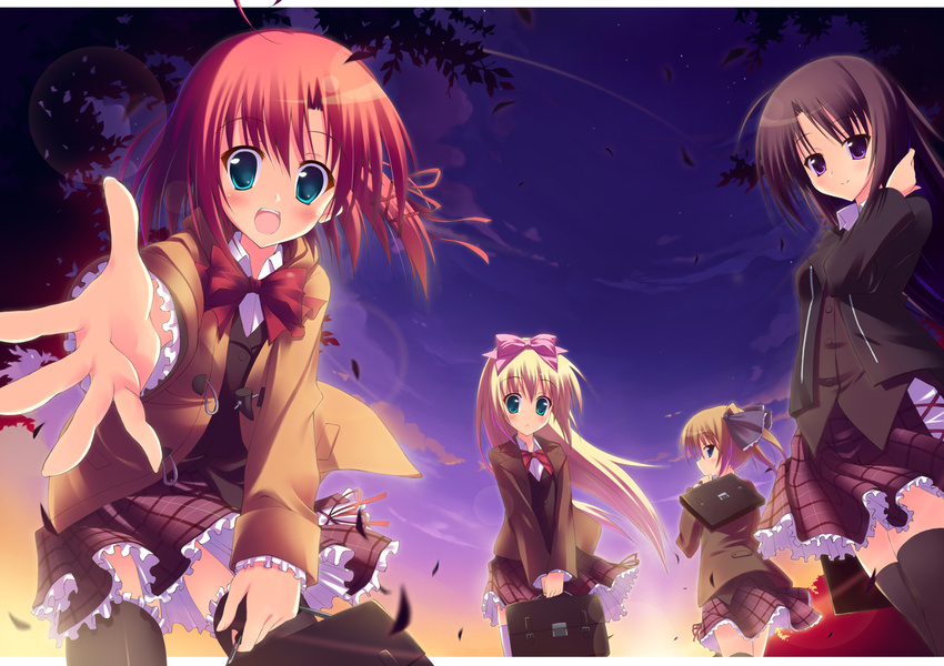 akaba_chizuru saeki_nao sakurano_kurimu seifuku seitokai_no_ichizon shiina_mafuyu shiina_minatsu