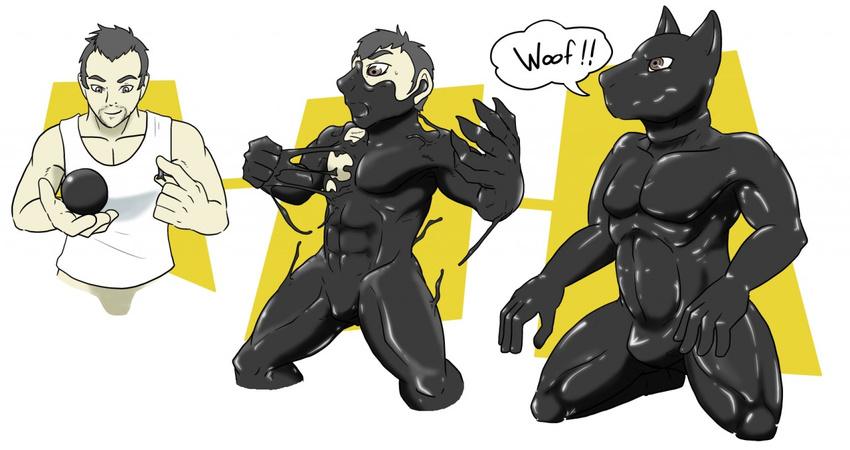 aji ball canine chastity dog gimp human hypnosis invalid_tag mammal mind_(disambiguation) mind_control playing rubber slave transformation woof