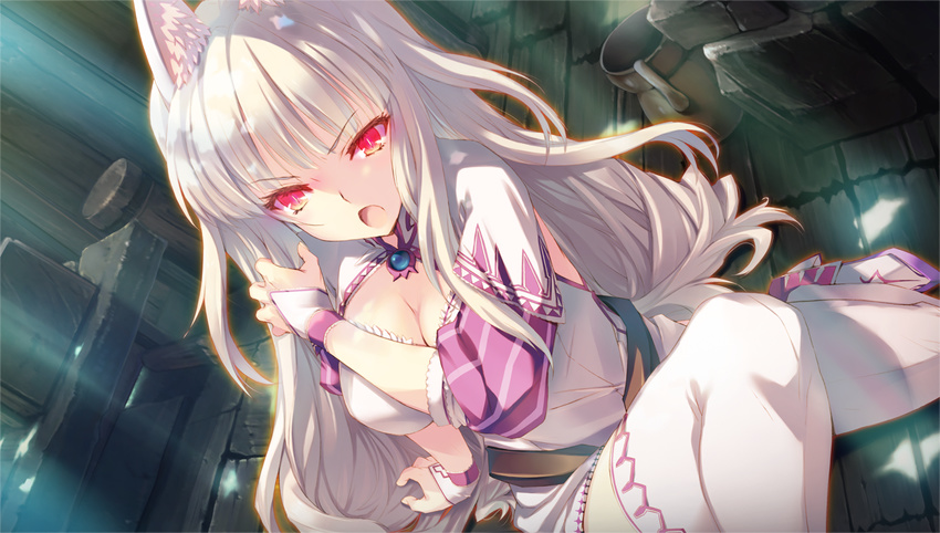 aquaplus dungeon_travelers_2 game_cg sumaki_shungo waifu2x