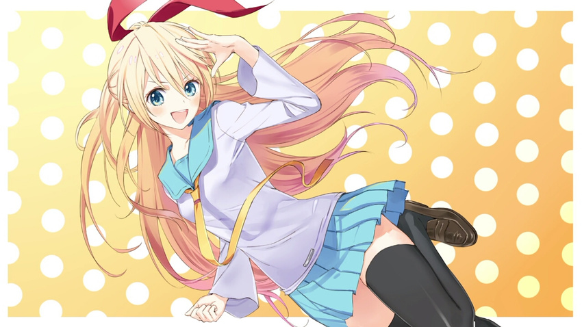 kirisaki_chitoge nisekoi seifuku tagme thighhighs