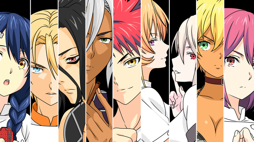 arato_hisako group hayama_akira kurokiba_ryo male mito_ikumi nakiri_alice nakiri_erina shokugeki_no_soma tadokoro_megumi tagme_(artist) takumi_aldini vector yukihira_soma