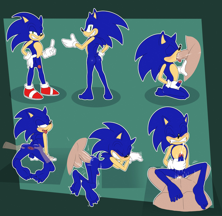 anal barefoot disembodied_hand disembodied_penis duo hedgehog human jerseydevil male male/male mammal multiple_images multiple_poses multiple_positions nude penis pose sneakers solo solo_focus sonic_(series) sonic_the_hedgehog