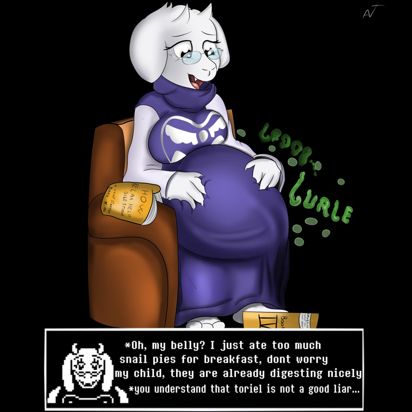 oral_vore post_vore toriel undertale video_games vore