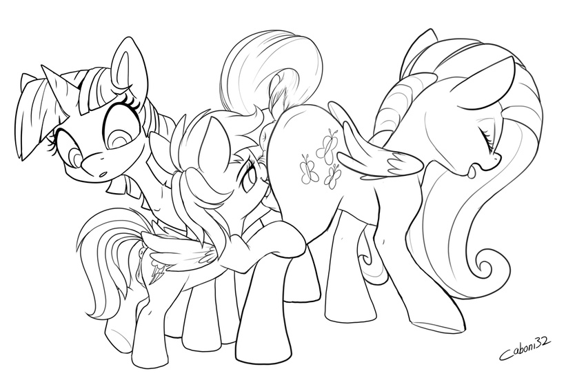 2016 aged_down anatomically_correct anatomically_correct_pussy animal_genitalia animal_pussy apple_bloom_(mlp) black_and_white caboni32 cub cutie_mark dock equine equine_pussy eyes_closed female female/female feral fluttershy_(mlp) friendship_is_magic group hair horn long_hair mammal monochrome my_little_pony open_mouth oral pegasus pussy rainbow_dash_(mlp) sex twilight_sparkle_(mlp) unicorn wings young
