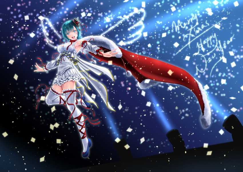 christmas dress garter parsue thighhighs wings