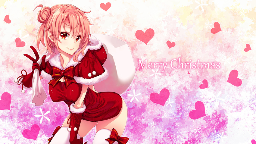 akino_sora christmas thighhighs yahari_ore_no_seishun_lovecome_wa_machigatteiru. yukinoshita_yukino