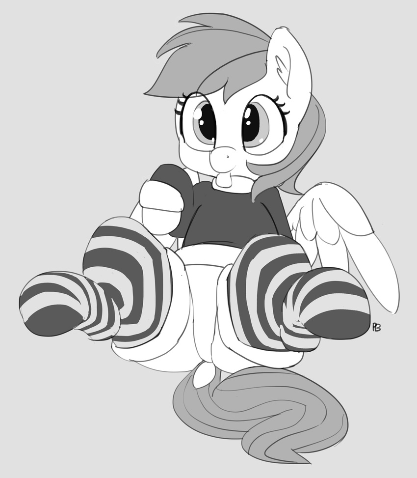 christmas clothed clothing cute equine female feral friendship_is_magic hair holidays legwear looking_at_viewer mammal my_little_pony pabbley pegasus rainbow_dash_(mlp) smile solo stockings tongue tongue_out wide_eyed wings