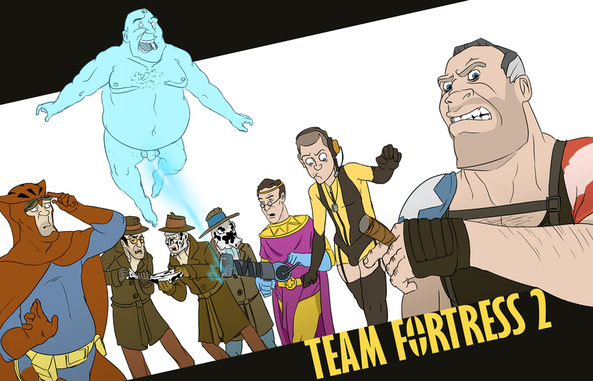 comedian doctor_manhattan engineer heavy_weapons_guy medic nite_owl ozymandias pyro rorschach scout silk_spectre_ii sniper soldier spy team_fortress_2 watchmen