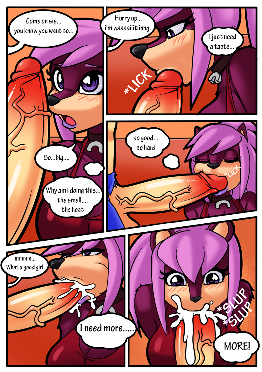 big_breasts big_penis breasts cock_sucking comic cum cum_in_mouth cum_inside dreamcastzx1 female hedgehog huge_penis joykill male mammal penis sonia_the_hedgehog sonic_(series) sonic_the_hedgehog sonic_underground