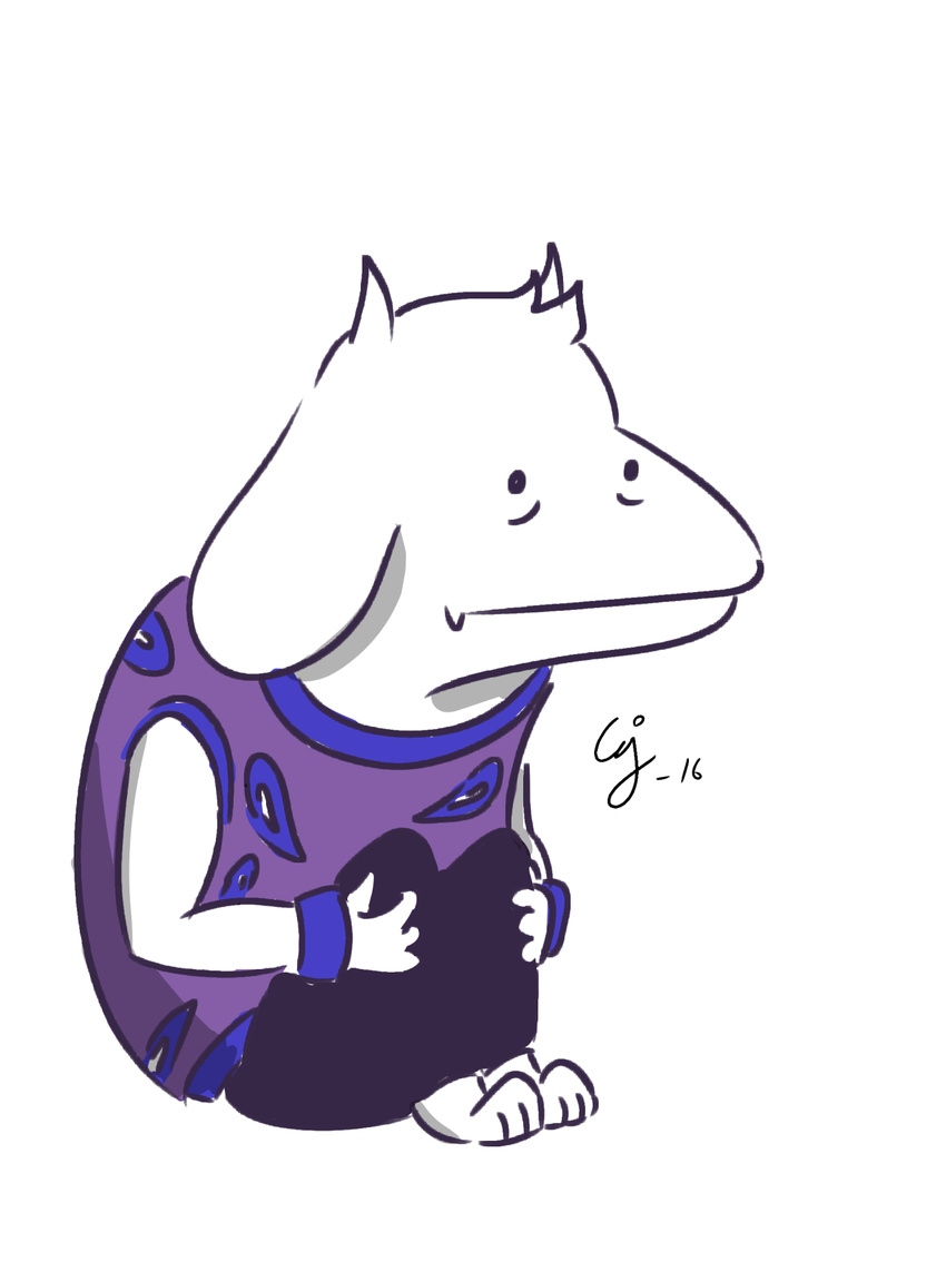 boss_monster caprine crossover female fusion goat hair horn human jersey lisa_the_painful mammal signature simple_background solo terry_hintz_(character) thejunkbinch_(artist) toriel undertale video_games white_background